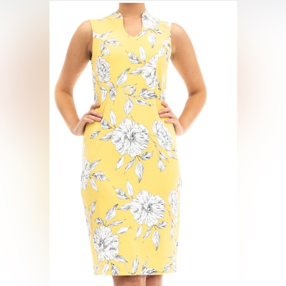 Yellow Floral Dress